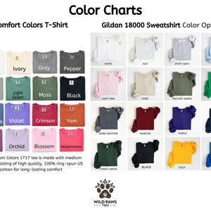 Mouse Floral Comfort Colors Tee, Cottagecore Woodland Sweatshirt image 5