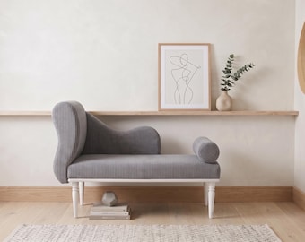 Modern Light Gray Corduroy Floor Couch, Luxury Lounge Sofa Bed, Minimalist Modular Daybed, Cozy Boho Seating, Japandi Living Room Sofa