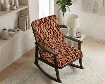 Terrace Chair, Loveseat Chair, Bohemian Decor, Handmade Rocker, Outdoor Patio, Terrace Seater, Accent Furniture, Custom Fabric