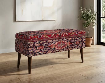 banco para el pie de la cama, otomana de madera, banco con almacenamiento, banco infantil, banco con espacio de almacenamiento, asiento decorativo, banco para el pasillo