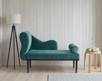 Sofa wypoczynkowa z funkcją spania w kolorze turkusowo-zielonym, nowoczesna kanapa podłogowa, modułowe siedzisko, eleganckie meble do salonu w stylu boho, minimalistyczna sofa w stylu japońskim