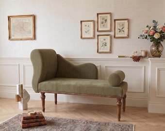 Luxury Corduroy Lounge Sofa Bed, Modular Floor Sofa, Modern Daybed Couch, Boho Living Room Furniture, Cozy Reading Nook Seating