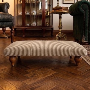 Small Vanity Stool Corduroy Ottoman Decor Dressing Chair For Bedroom