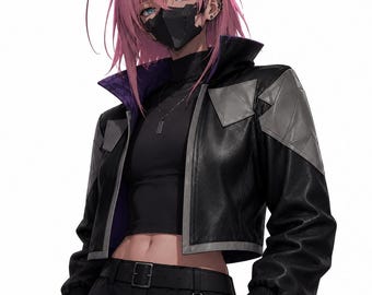 Cyberpunk Edgerunners 2 Talia Leather Jacket | Streetwear futuristic Night City Anime Cosplay Jacket