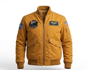 Project Hail Mary Inspired Ryan Gosling Astronaut Movie Style Bomber Jacket - Handmade Sci-Fi Coat