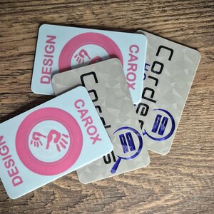 NFC Visitenkarte personalisiert–Kontaktlose digitale Business Card mit NFC Chip–Individuelle 3D-gedruckte Karte zum Scannen–Smart Netzwerken