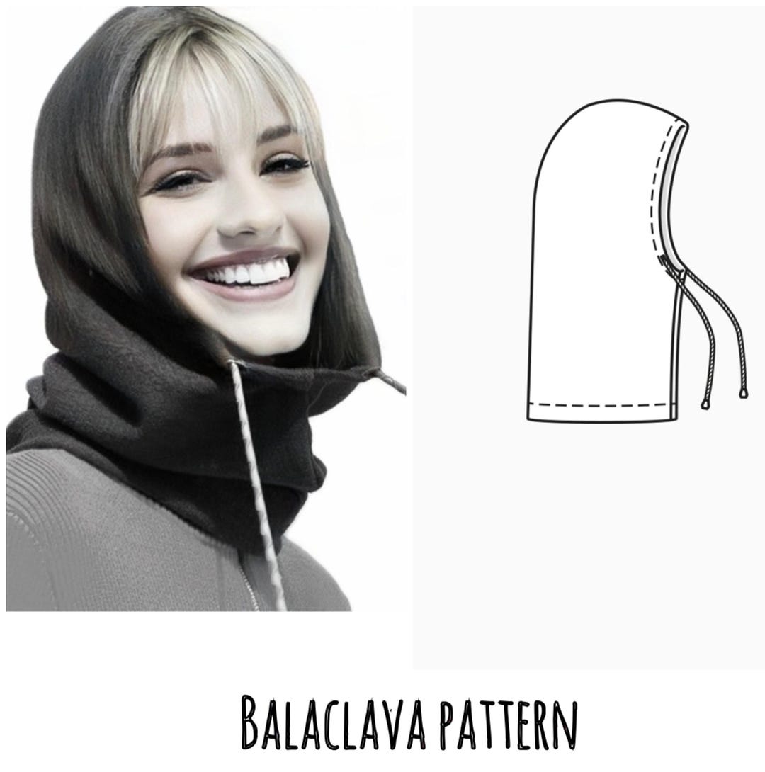 Balaclava Sweing Pattern Balaclava Sewing Pattern: Head & Neck Covering (PDF Pattern) - Etsy