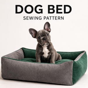 Patrón de costura para cama de perro / Funda extraíble (Descarga en PDF)