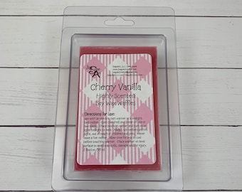 Cherry Vanilla Soy Wax Melts | Highly Scented | Gift for Her | Pure Soy Wax | Cherry Vanilla Wax Tarts