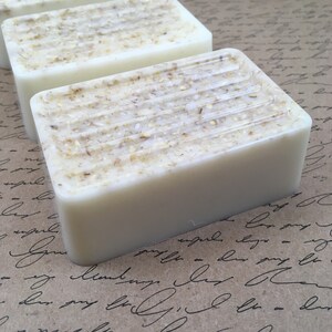 Oatmeal Soap Big Bar of Luxury Goat's Milk Soap With Oatmeal Gift for Her Gift for Him image 2