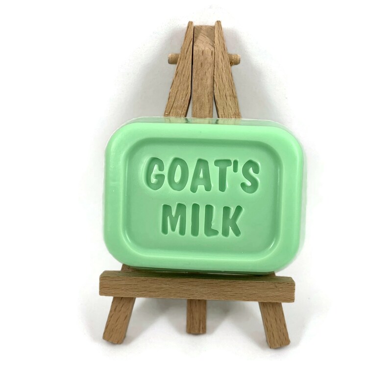 Cucumber Melon Scented Personal Size Goat's Milk Soap Gift for Her Gift for Him Stocking Stuffer image 6