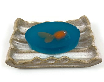 Goldfish Soap | Fish Soap | Fish in Soap | Soap With Fish Inside | Stocking Stuffer | Gift for Kids | Children's Soap