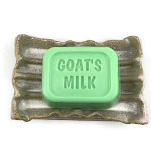 Cucumber Melon Scented Personal Size Goat's Milk Soap Gift for Her Gift for Him Stocking Stuffer image 5