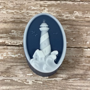 Lighthouse Oval Bar Soap | One Soap | Ocean Themed Soap | Sea Soap | Nautical Themed Soap | Gift for Her | Gift for Him | Detergent Free