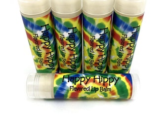 Happy Hippy Patchouli Lip Balm | Gift for Her | Party Favor | Bridesmaid Gift | Stocking Stuffer | Gift for Hippy | Patchouli |