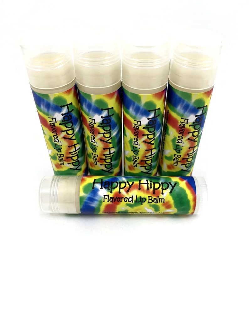 Happy Hippy Patchouli Lip Balm Gift for Her Party Favor Bridesmaid Gift Stocking Stuffer Gift for Hippy Patchouli image 1