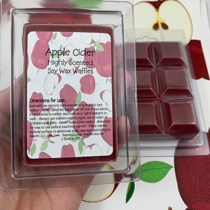 Apple Cider Soy Wax Melts Wax Waffles Highly Scented image 5