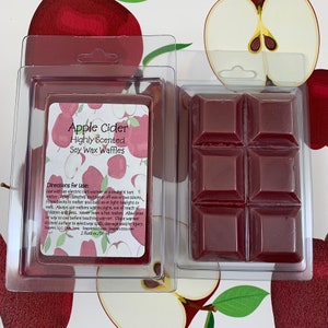 Apple Cider Soy Wax Melts Wax Waffles Highly Scented image 1