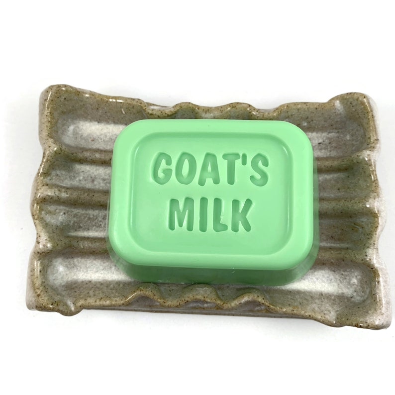 Cucumber Melon Scented Personal Size Goat's Milk Soap Gift for Her Gift for Him Stocking Stuffer image 4