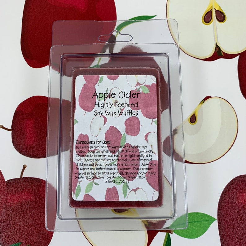 Apple Cider Soy Wax Melts Wax Waffles Highly Scented image 2
