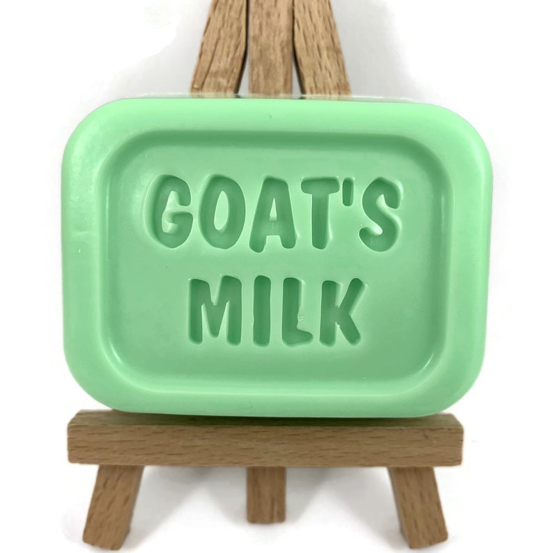 Cucumber Melon Scented Personal Size Goat's Milk Soap Gift for Her Gift for Him Stocking Stuffer image 7