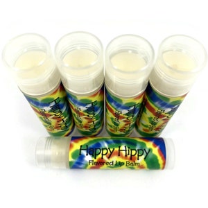 Happy Hippy Patchouli Lip Balm Gift for Her Party Favor Bridesmaid Gift Stocking Stuffer Gift for Hippy Patchouli image 3