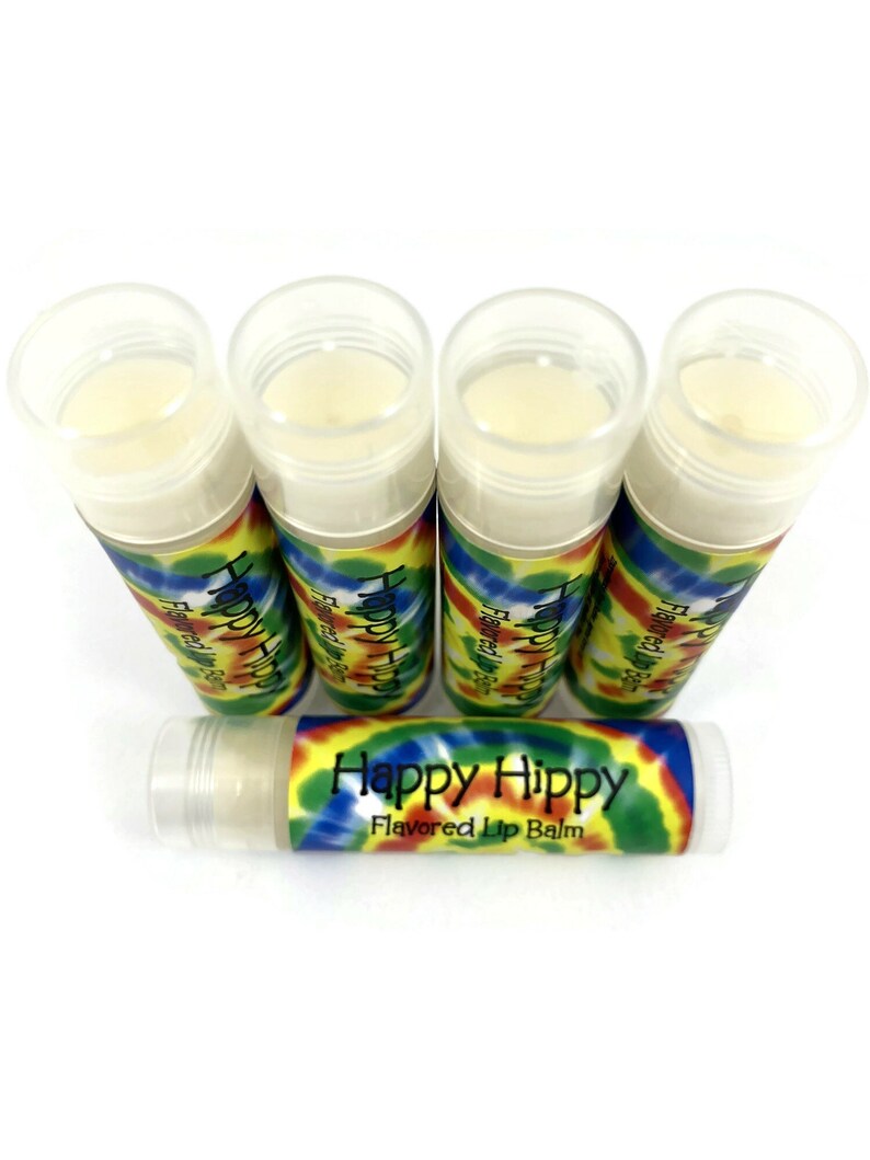 Happy Hippy Patchouli Lip Balm Gift for Her Party Favor Bridesmaid Gift Stocking Stuffer Gift for Hippy Patchouli image 3