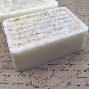 Oatmeal Soap Big Bar of Luxury Goat's Milk Soap With Oatmeal Gift for Her Gift for Him image 4