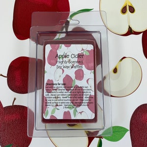 Apple Cider Soy Wax Melts Wax Waffles Highly Scented image 3