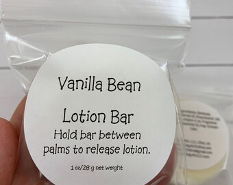 Lotion Bar Refill NO TIN | Choose Your Fragrance | Naked Solid Lotion Bar | Purse Sized | Gift for Her