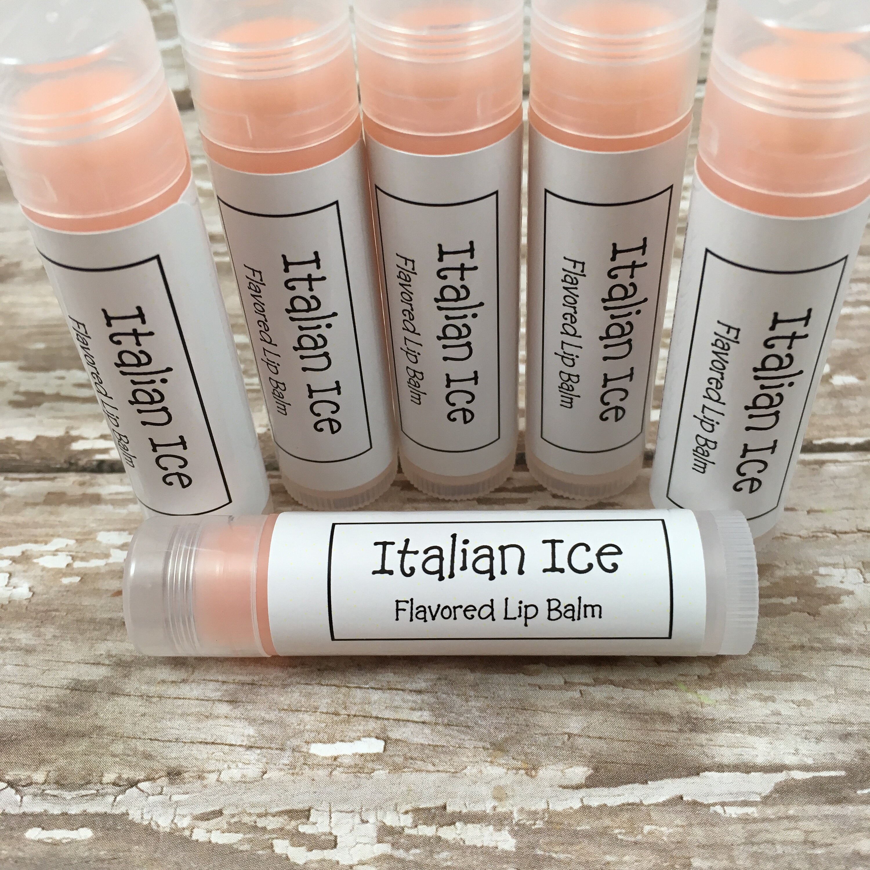 Italian Ice Flavored Lip Balm Fruit Flavored Lip Balm Gift Etsy