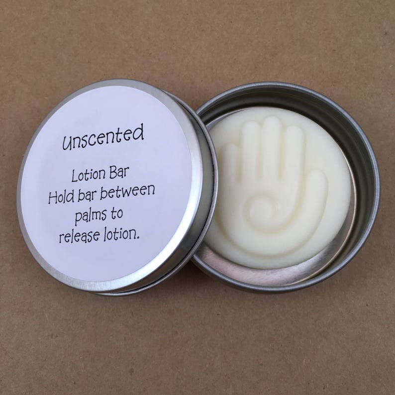 Unscented Lotion Bar in a Tin All Natural Solid Hand Lotion Etsy