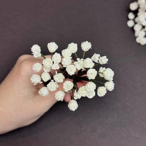 Babys breath Wedding flower hair pins piece - bridal headpiece