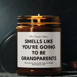 Smells Like You Are Going To Be Grandparents, Personalized Grandparents Pregnancy Announcement Gift For Grandparents Baby Reveal Gift