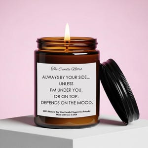 Funny Anniversary Soy Candle: Flirty Gift for Boyfriend, Husband