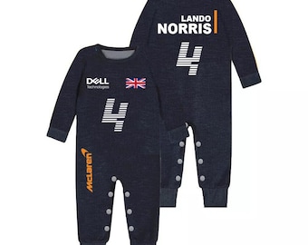 Lando Norris Baby Romper, McLaren F1 Racing Suit