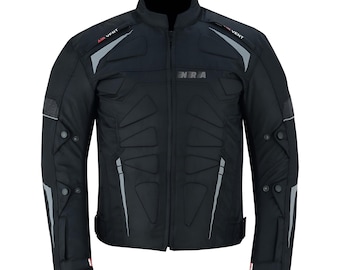 Chaqueta de motociclista blindada para hombre / Chaqueta impermeable de tejido Cordura / Chaqueta de montar a medida