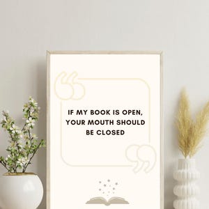 BookTok ウォール アート | 引用 | 面白い本の引用 | デジタル プリント、本っぽいウォール アート、美しい読書プリント | BookNook アート