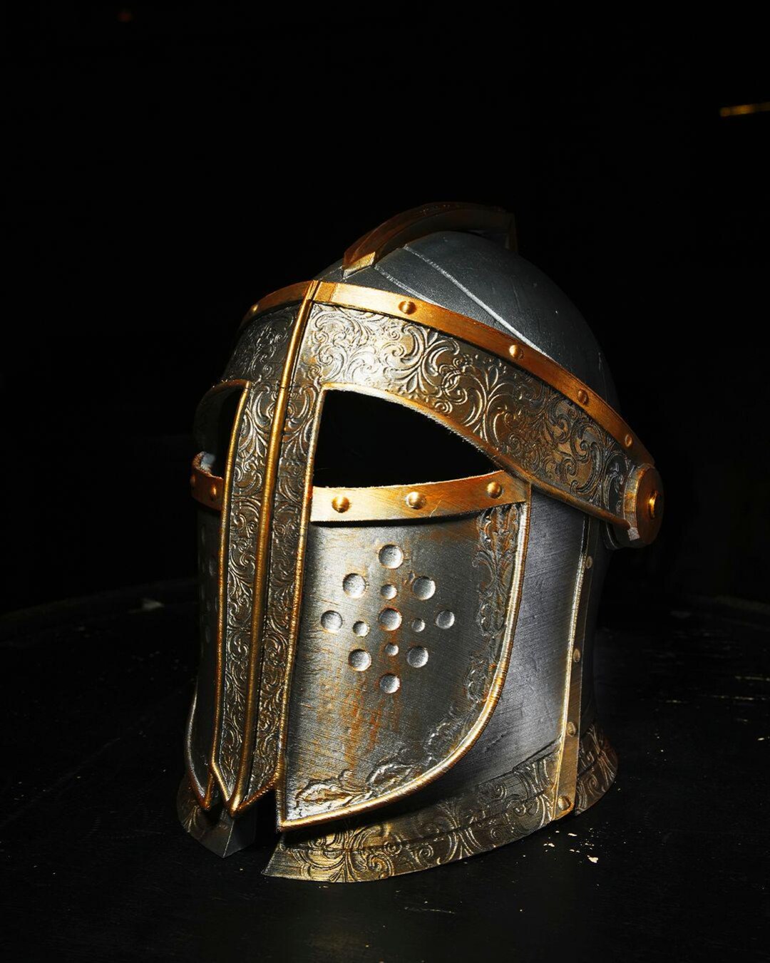3d-printed Knight Helmet | Medieval Armor Replica for Cosplay & Events ...