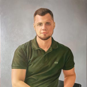100%Handmade Custom Oil Portrait from Photo | Hand-Painted Fine Art on Canvas | Personalized Gift | Realistic Oil Painting by Artist