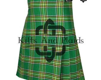 Irischer Schottenkaro 8 Yard Kilt – Schottischer Schottenkaro Kilt für Herren – Made to Order