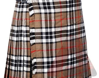 Camel Of Thompson Tartan Kilt 8 Yard Schottischer Kilt Highland Camel Von Thompson Tartan Kilt Alle Größen