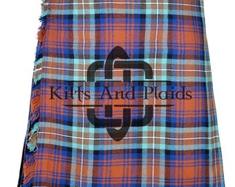 Scottish Highland Games Tartan Kilt für Männer - 8 Yard Traditioneller Highland Dress Kilt - Benutzerdefinierte handgefertigter Kilt