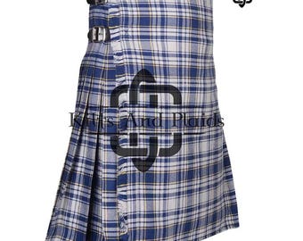 Yorkshire National Tartan 8 Yard Kilt – Handgemachter schottischer Kilt für Männer – 16 Unzen Wollmischung – Traditioneller Tartan Kilt – auf Bestellung