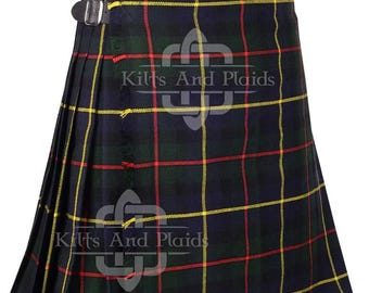 Macleod of Harris Tartan Kilt – 8 Yard handgefertigter Highland Kilt – 16 Unzen Tartan – Maßgefertigter Kilt für Hochzeiten & Event