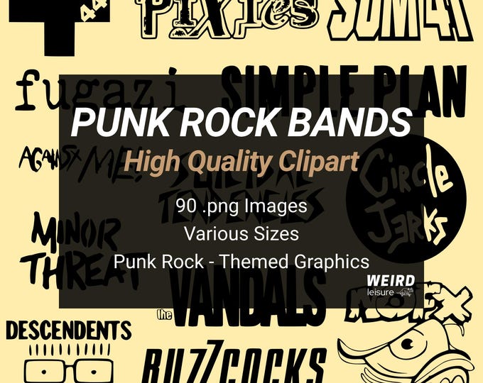 Punk Rock Clip Art Vector Svg Eps Png.. - Etsy