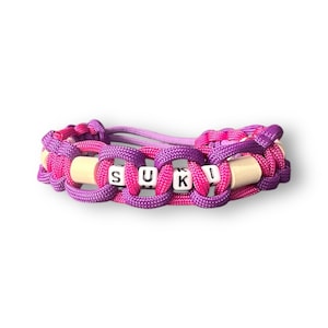 em-Keramik Halsband, in rosa, lila und pink, zeckenabwehr mit personalisierteren Details
