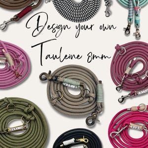 Touw in de kleur van uw keuze (8 mm touw) - individueel en handgemaakt