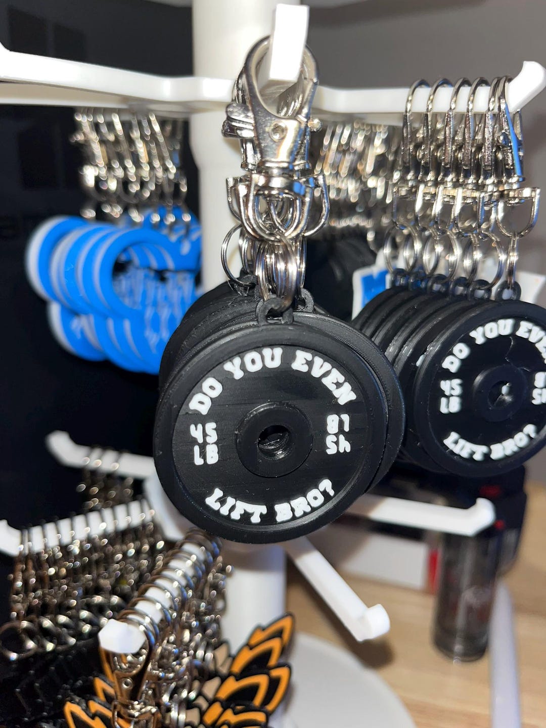 Gym Based Keychains 3D Printed Gym Keychain - Etsy