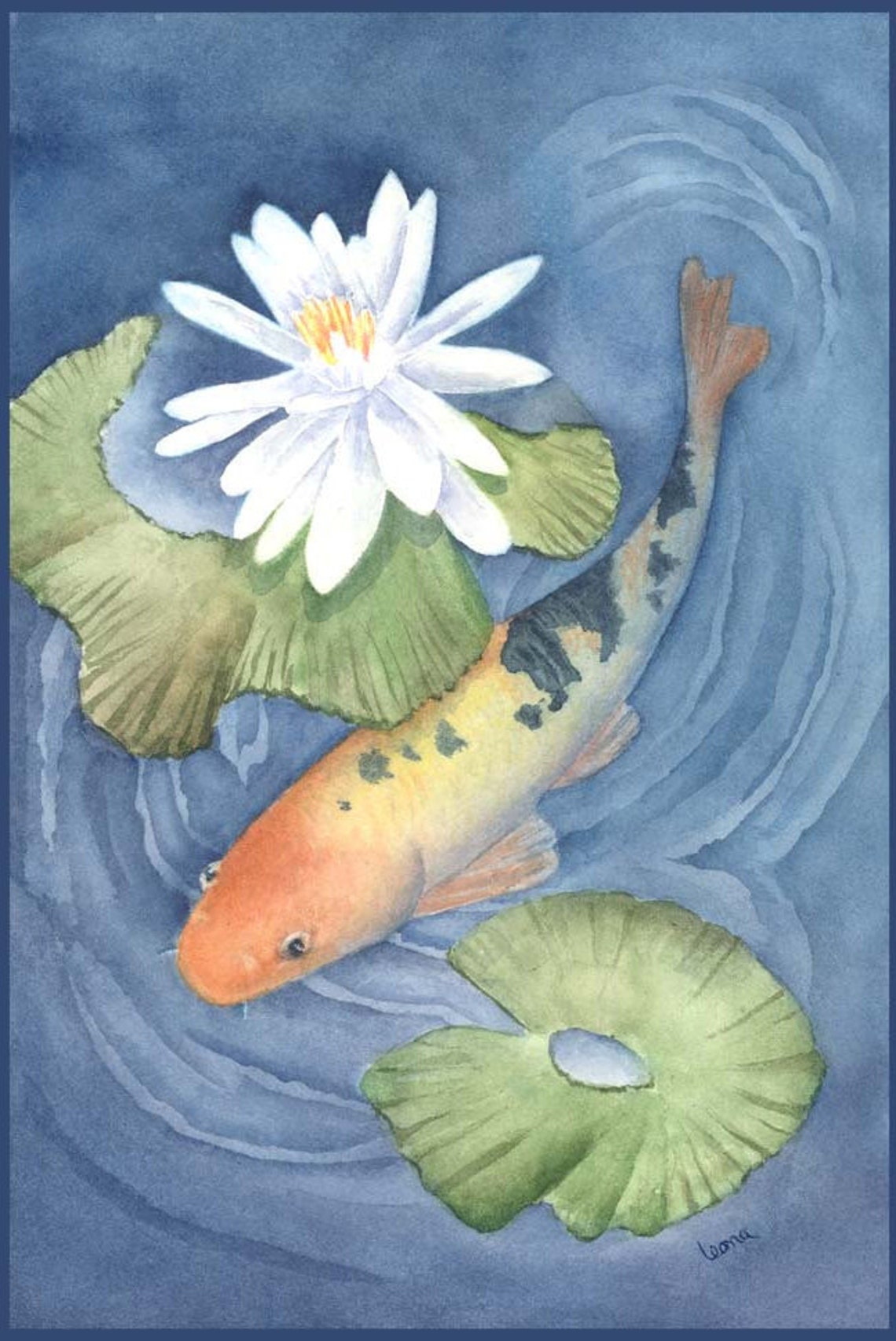 Tutorial Painting Of Koi In Lily Pond How To Paint Watercolor Tutorial Painting Of Koi In Lily Pond How To Paint Watercolor